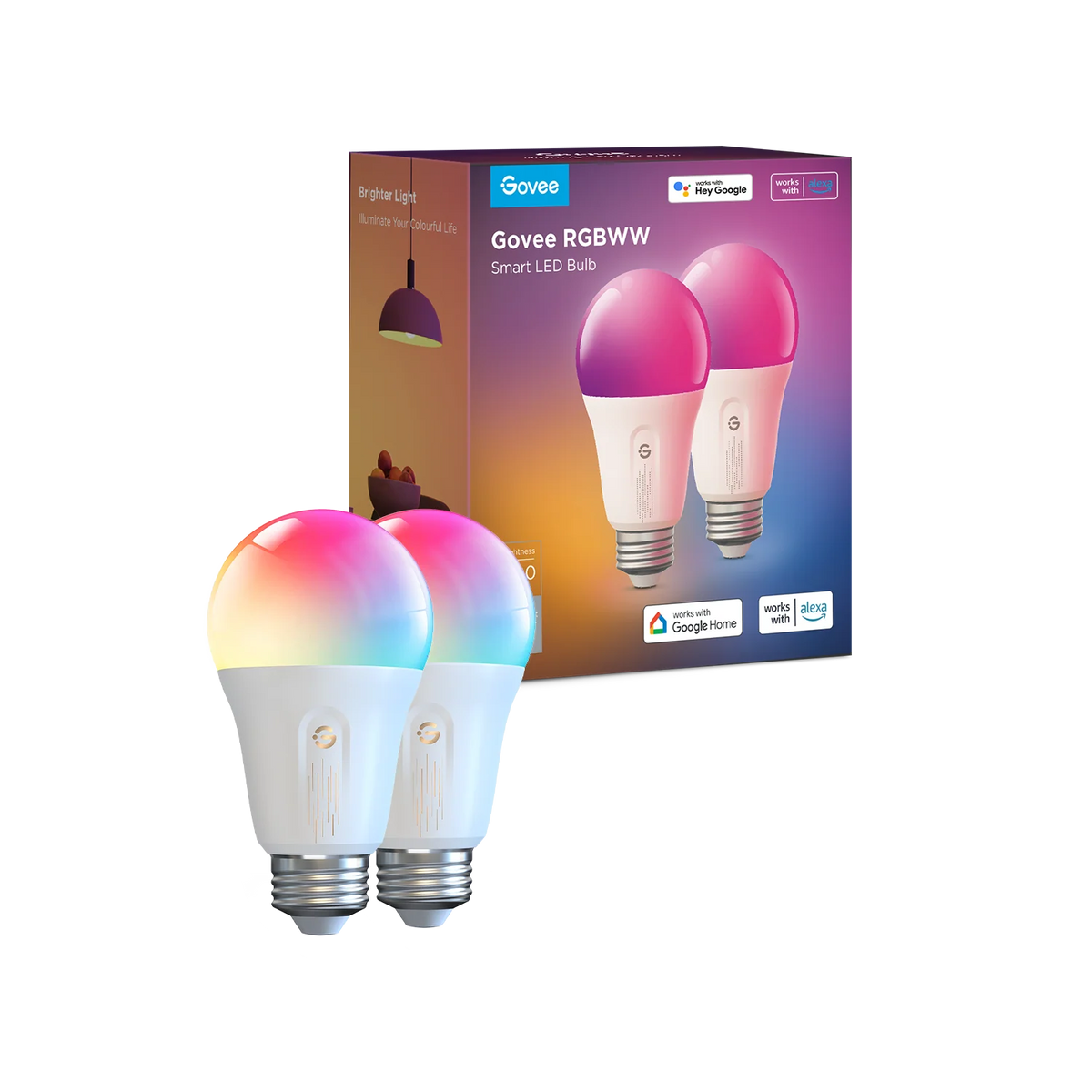 Govee A19 Smart RGBWW Bulbs E26 1200lm
